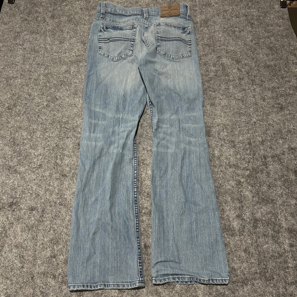Cody James Bootcut Light Wash Denim Jeans 33x34 Western Biker Retro
